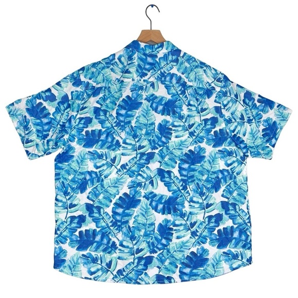 Tommy Bahama Coconut Point Island Zone Camp Shirt Mens 1XLB Jungle Grove Coolmax - Picture 6 of 11